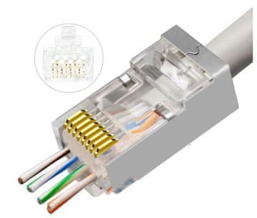 MicroConnect Modularni vtič MicroConnect EZ RJ45 8P8C CAT6 50 kosov