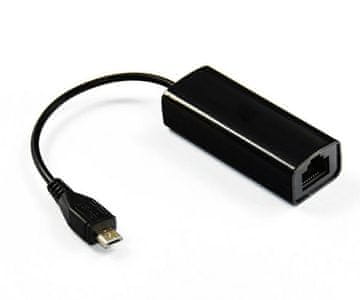 MicroConnect MicroConnect micro USB - RJ-45 črne barve