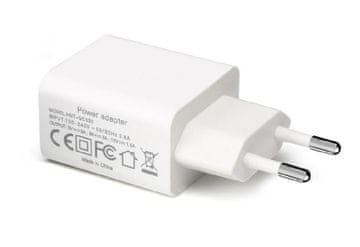 shumee CoreParts USB napajalnik bele barve, MBXAP-AC0007