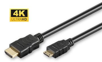 MicroConnect MicroConnect High Speed HDMI 2.0 A HDMI Mini 1m