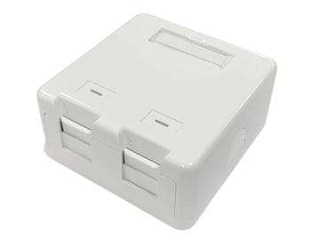 shumee Kotna montažna doza Lanview za 2 vtičnici RJ45, model 47240, LVN127767