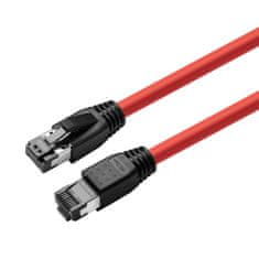 shumee MicroConnect CAT8.1 S/FTP, 1 m, rdeč, zaščiten LSZH, AWG 24