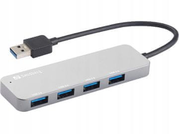 shumee Sandberg 4-portni USB 3.0 hub SAVER 333-88