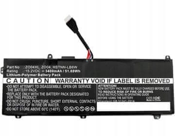 shumee Baterija CoreParts 64Wh 15,2V 6 celična MBXHP-BA0109