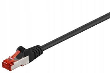 MicroConnect MicroConnect F/UTP CAT6 0,25 m črne barve PVC