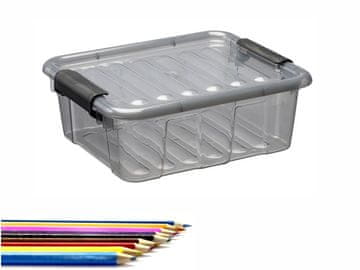 shumee Posoda s pokrovom 1,6l prozorna PLAST TEAM