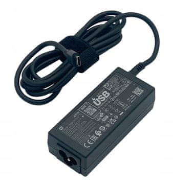 HP HP adapter 45W USB-C 1,8 m 3-pinski, L43407-001