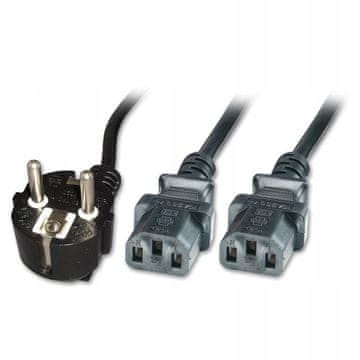 MicroConnect MicroConnect Schuko razdelilnik napajalni kabel - 2 x C13 3 m