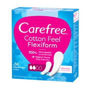 shumee Carefree Cotton Flexiform dnevni vložki brez vonja, 56 kosov.