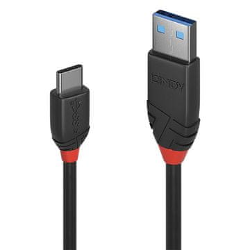 shumee 1m kabel USB 3.2 tipa A - C 10 Gbps, Lindy Black Line, 36916