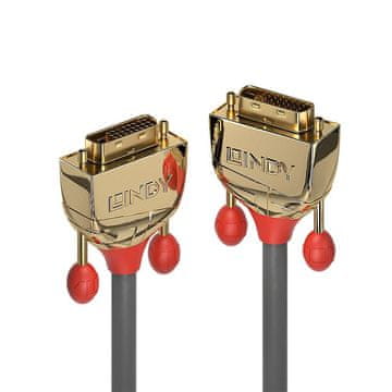 Lindy Lindy DVI-D dvojni povezovalni kabel 2 m, Gold Line, 36202