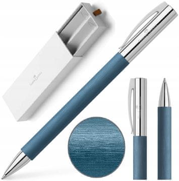 shumee FABER-CASTELL Elegantni avtomatski kemični svinčnik z etuijem Ambition Resin Blue B