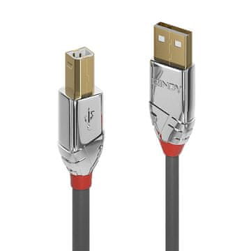 shumee Lindy USB 2.0 kabel tipa A do B, Cromo Line, 1 m, 36641