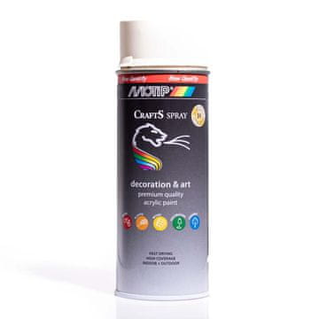 shumee Akrilna barva v spreju RAL 9010 paleta sijajno bela 400 ml CRAFTS