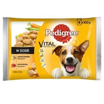 shumee Piščanec Pedigree, zelenjava, govedina 4x100g