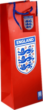 shumee Elegantna rdeča darilna vrečka za alkohol znamke England 30 x 12 x 9 cm - Dekorativna vrečka za steklenico z originalno embalažo 0,1 kg