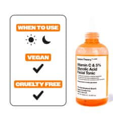 Carbon Theory SupaVIT-C - Tonik za obraz s 5 % glikolne kisline in vitamina C, Carboy Theory