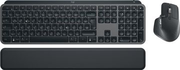 shumee Komplet tipk Logitech MX Keys S: tipkovnica + miška, brezžična RF + Bluetooth, QWERTZ, grafitna, 920-011606
