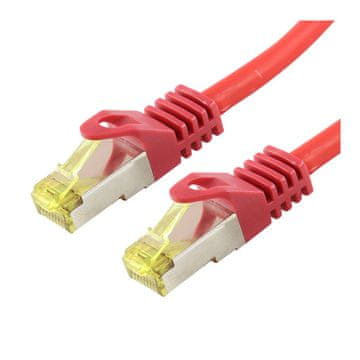 shumee Profesionalni patch kabel LOGON SFTP/AWG26/LSOH 10 m - CAT6A 500MHz - rdeč, TCR6ASS100R