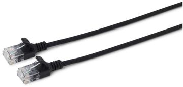MicroConnect U/UTP CAT6A tanek 3M črne barve, V-UTP6A03S-SLIM