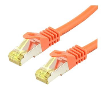 shumee Profesionalni patch kabel LOGON SFTP/AWG26/LSOH 5M - CAT6A 500Mhz - ORANŽEN, TCR6ASS050O
