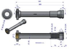 shumee Pogonska puša hidravlične črpalke C-360 ORIGINAL URSUS