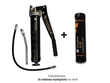 shumee Komplet dvobatne ročne mazalke plus visokotemperaturna večnamenska mast TEGER