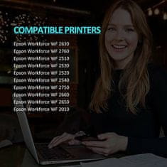 shumee 20x ČRNILO ZA EPSON 16XL WF-2630 WF-2750 WF-2760 WF-2510 WF-2010 WF-2540
