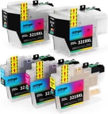 shumee 5x ČRNILO ZA BROTHER 3219XL 3217XL MFC-J5330DW MFC-J5335DW MFC-J5335DW