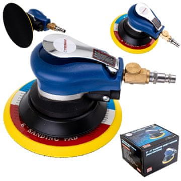 shumee PNEVMATSKI EKSCENTRIČNI BRUSILNIK 150 MM DISK Z JEŽKOM ZA LES IN KOVINO