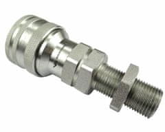 shumee Vtičnica hidravlične hitre spojke dolga M18x1,5 zunanji navoj EURO (9100818GL) (ISO 7241-A) Waryński (paket 10)