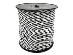shumee Pletena vrvica za energizer 5mm, SS 3x0,20mm SS bela in črna 200m, Royal Farm