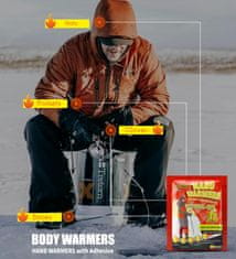 shumee 40x GRELNI OBLIŽI ZA TELO GRELNIKI OBLAČIL 12H TOPLOTA