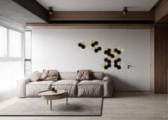 shumee Stenske plošče, šesterokotne, 3D, lesene