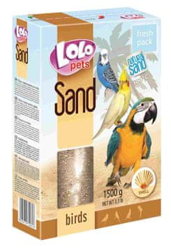 shumee LoLo Pets SAND - Pesek za papige z lupinami ostrig 1,5 kg