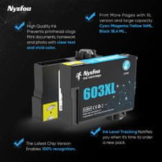 shumee 7x ČRNILO ZA EPSON 603XL XP-2100 XP-2105 XP-2150 WF-2810 WF-2822 WF-2820