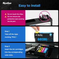 shumee 7x ČRNILO ZA EPSON 603XL XP-2100 XP-2105 XP-2150 WF-2810 WF-2822 WF-2820