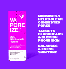 Carbon Theory VaPOREize 20% ogljikova teorija niacinamidni serum