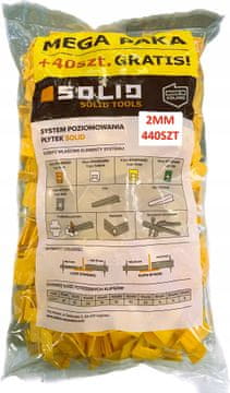 shumee Sponke za niveliranje ploščic Solid 6472 2 mm 440 kosov