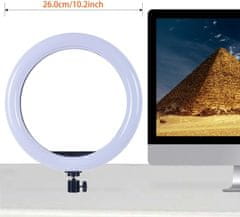 shumee LED RING LAMP RING LED USB 26/16cm selfie stativ dodatki za daljinsko upravljanje