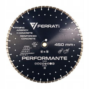 Performante 450 mm diamantno rezilo