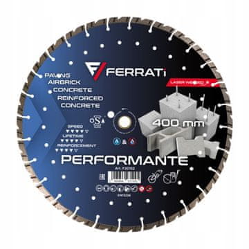 Performante 400 mm diamantno rezilo