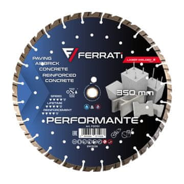 Performante 350 mm diamantno rezilo