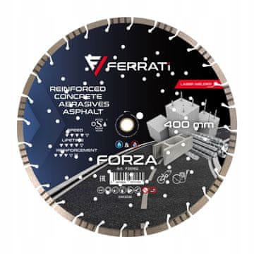 Diamantno rezilo Ferrati Forza 400 mm