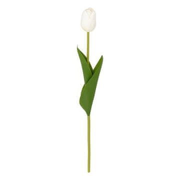shumee Umetna roža BELI TULIPAN višine 48 cm iz umetne mase