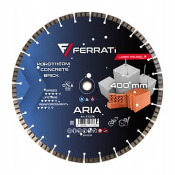 Diamantno rezilo Ferrati Aria 400 mm