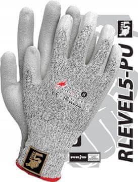 shumee Močne rokavice DRAGON RLEVEL, odporne proti urezninam, velikost 9