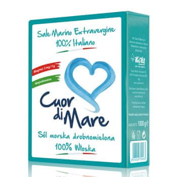 shumee Cuor di Mare nejodirana fina zelena morska sol 1KG