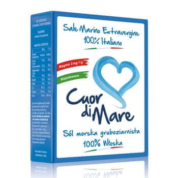shumee Cuor di Mare nejodirana groba modra morska sol 1KG