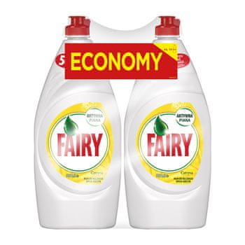 shumee Tekočina za pomivanje posode Fairy z vonjem limone 2x900ml